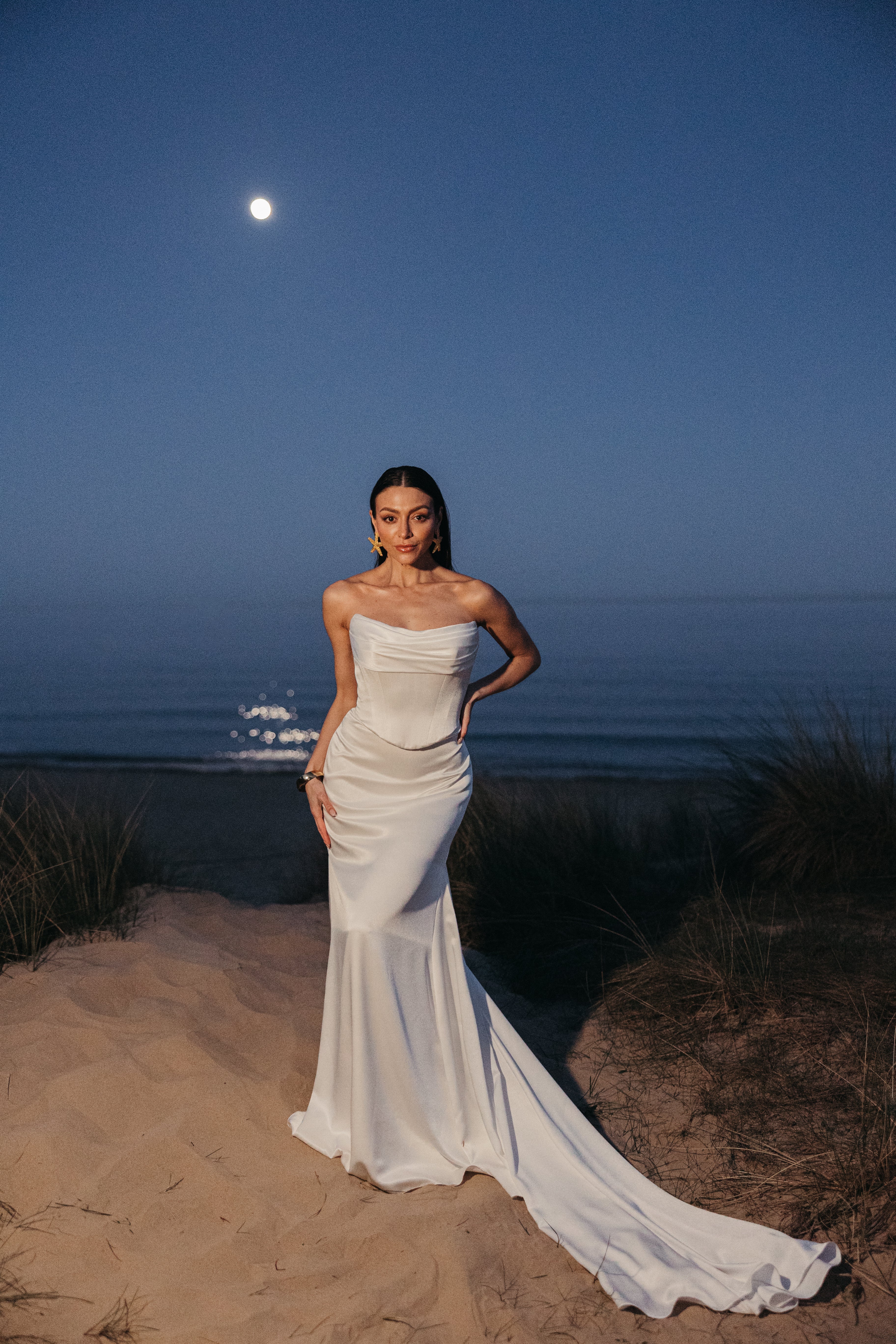 LULU SKIRT | Satin Two-Piece Bridal Separates