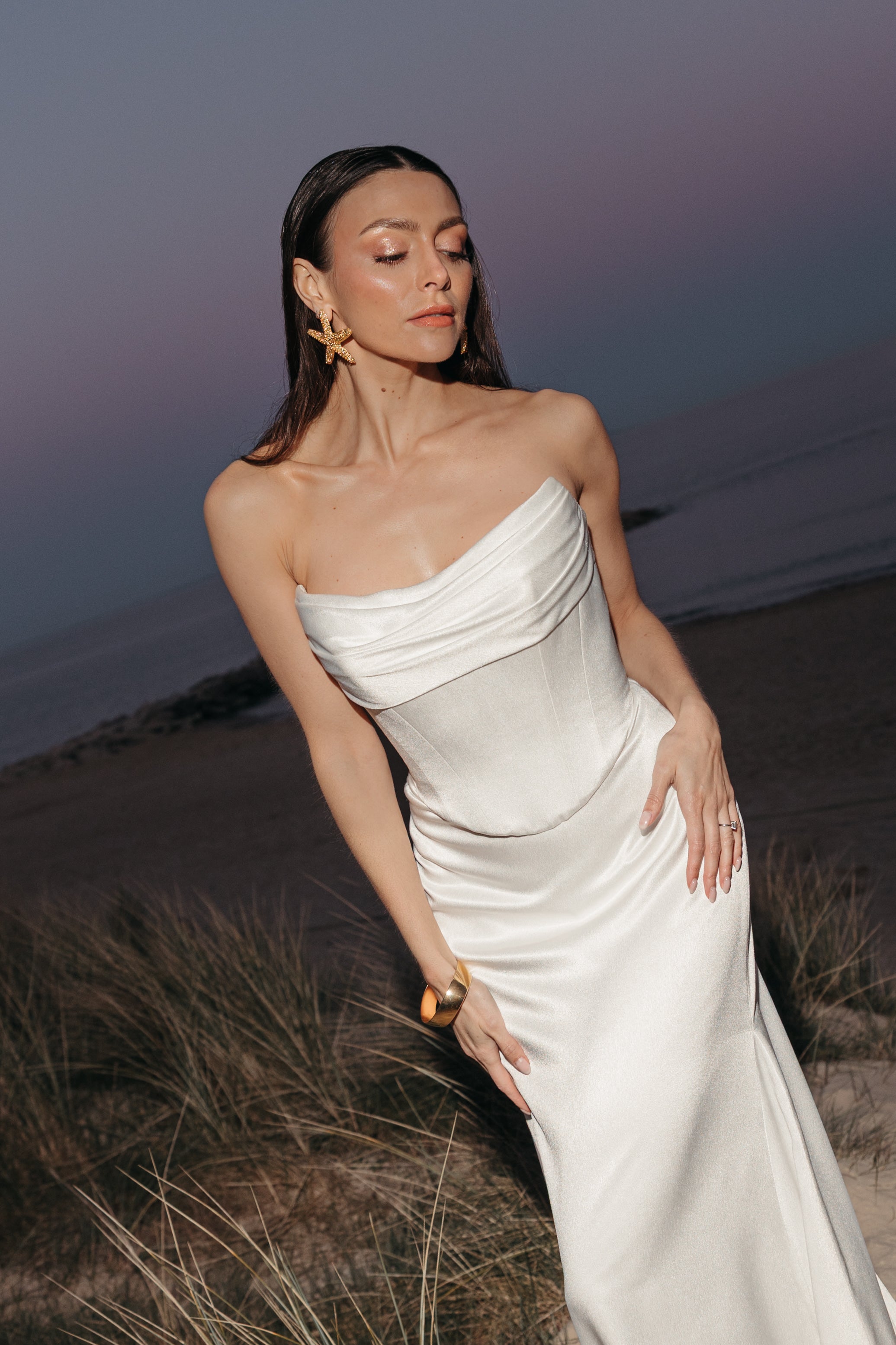 LULU SKIRT | Satin Two-Piece Bridal Separates