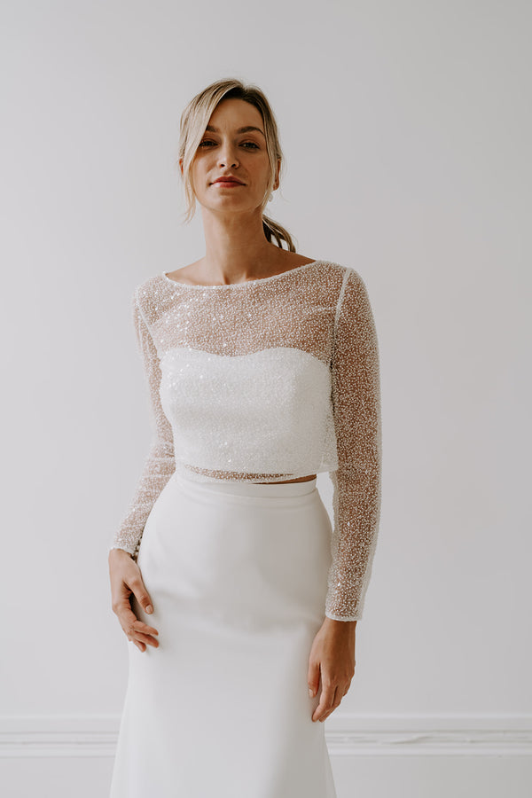 Cleo Top | A Modern But Minimalistic Bridal Top Design
