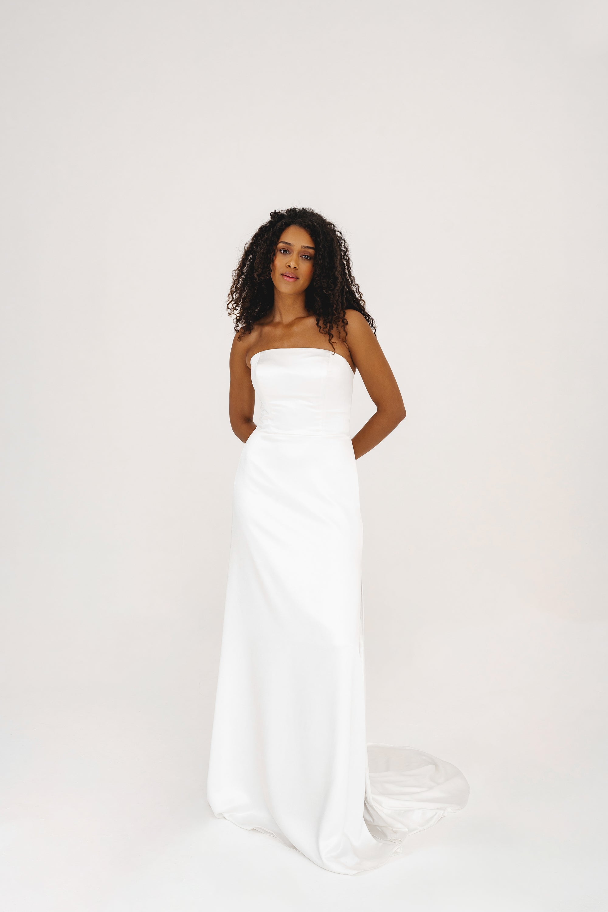 GIGI | Strapless Wedding Dress With Leg Split - Love Story London