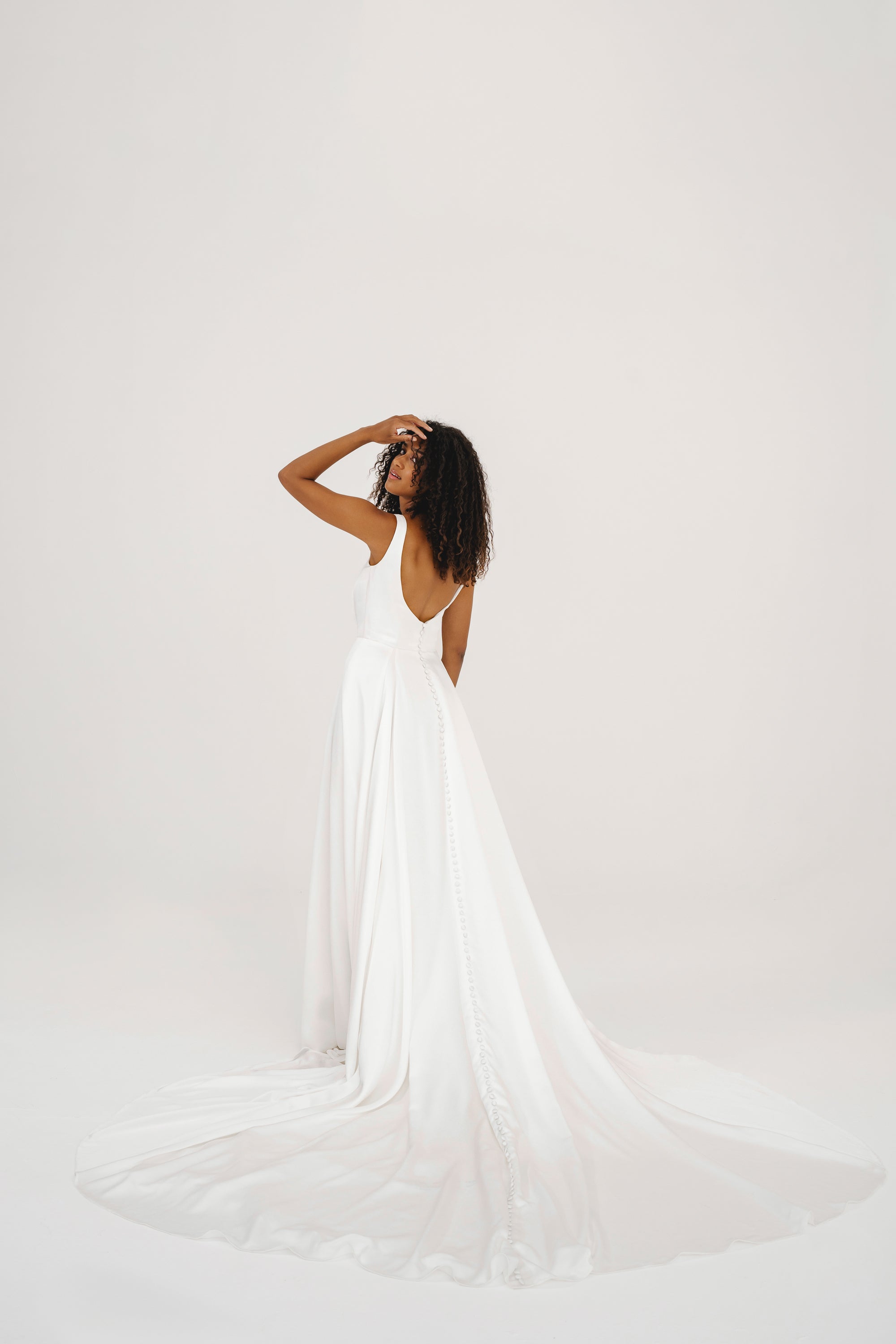 JUNO | Luxurious Slipper Satin Wedding Dress - Love Story London