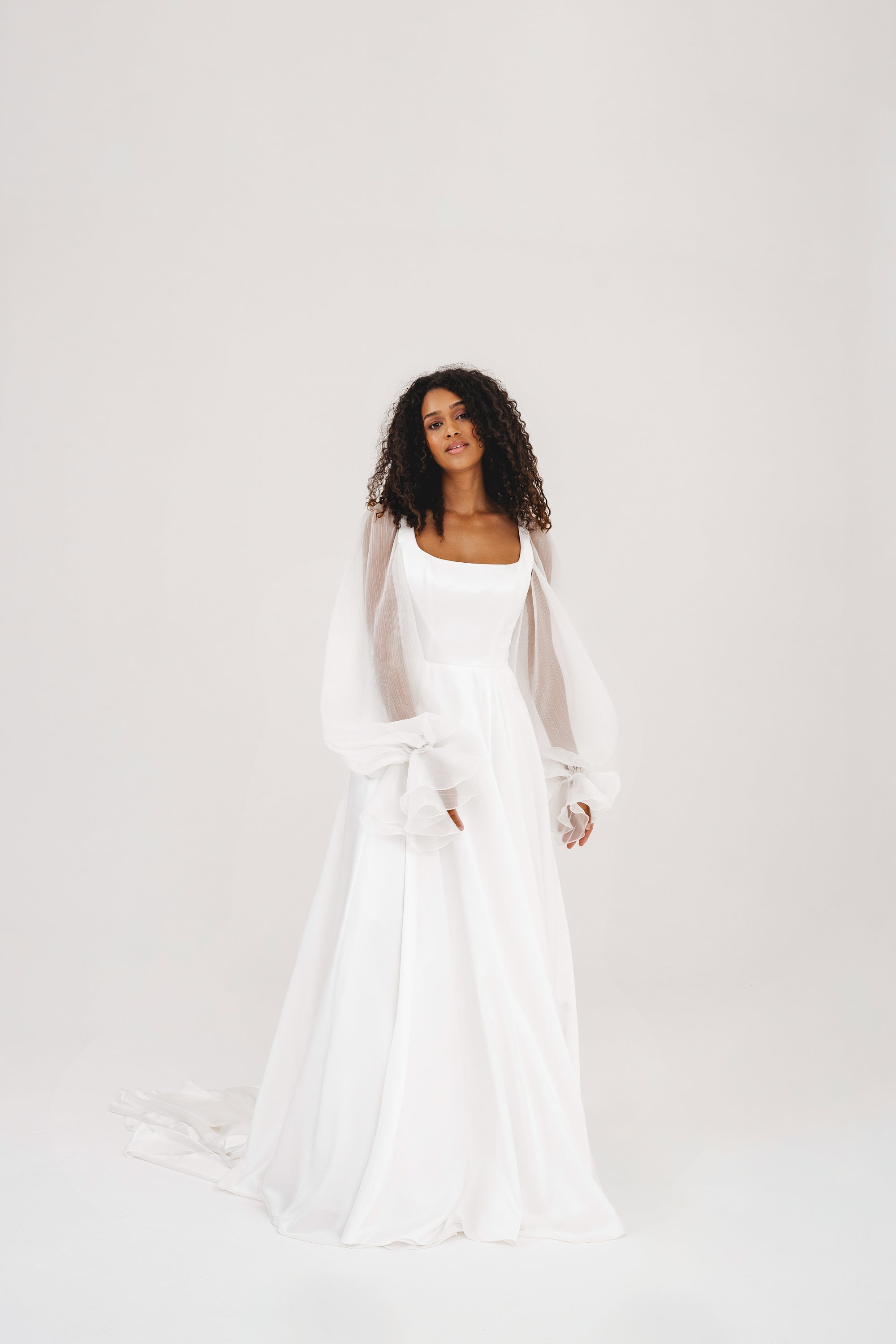 JUNO | Luxurious Slipper Satin Wedding Dress - Love Story London