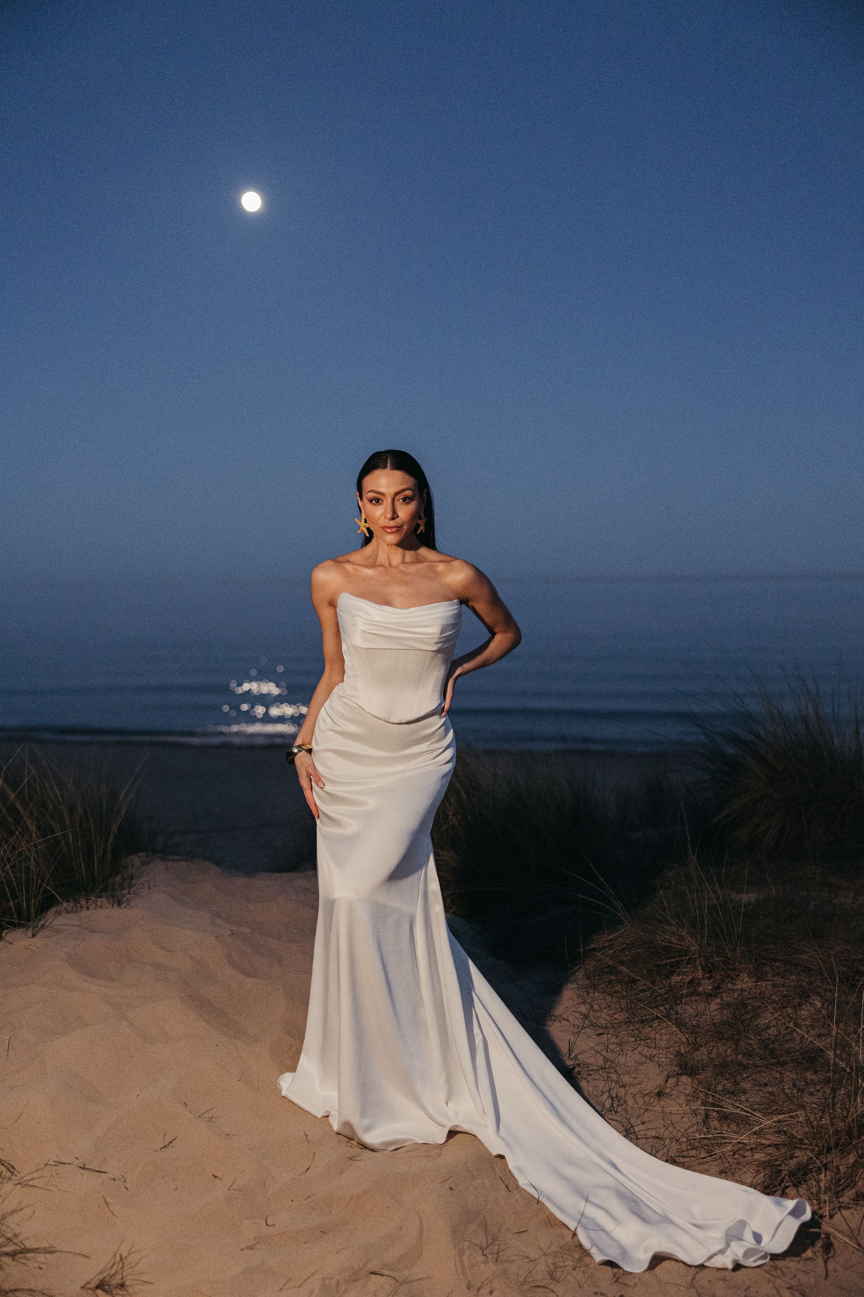 LULU SKIRT | Satin Two-Piece Bridal Separates - Love Story London